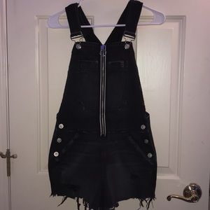 black overalls